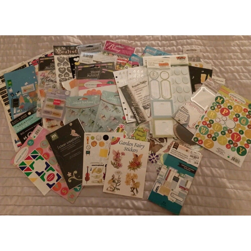 Vtg/Modern Huge Sticker Lot - Various Brands Some Sealed Others Used See Pics